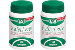ESI - LE DIECI ERBE 2 FLACONI DA 100 TAVOLETTE - stitichezza, intestino pigro, digestione
