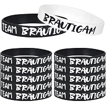 JGA Bräutigam Set – Silber Schärpe & 9 Abzeichen Für Hochzeit & Junggesellenabschied