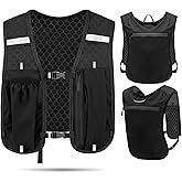 Hydration Vest for Running, Ultralight Trail Backpack with Mobile Pocket and Reflective Straps, Unisex for Men and Women, Out