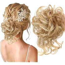 WIG ME UP Haarteil – Langer, Gelockter Pferdeschwanz Aus Kunstfaser (Goldblond, 60 Cm) Mit Butterfly-Klammer