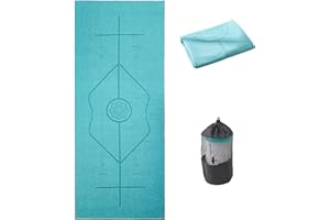 ‎RYTMAT RYTMAT Yoga Handtuch Anti-Rutsch 185×63cm Saugfähige Schnell Trocknende Yogatuch für Hot Yoga Weichen Mikrofaser Handtuch für Gym Fitness Workout