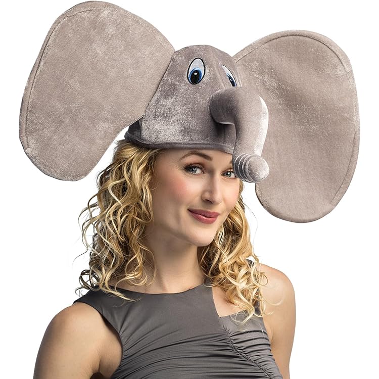 Elefant Kostüm Zubehör Set – Ohren, Stirnband, Nase & Fliege Für Halloween & Verkleidung