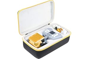 Khanka Hard Carrying Case Replacement for Really Rad Robots - Mibro Gold - Plays, Talks, and Pranks (Gold Zipper)