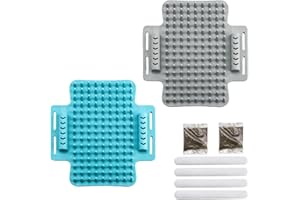 2 Piezas Cepillo para Gatos, ZIJANG Rascador Sofa Gatos Esquina, Peine para Gatos con Hierba Gatera, Cinta Adhesiva de Doble Cara Cepillo de Gato para Pelos de Gato Largos y Cortos, Masajear el Picor