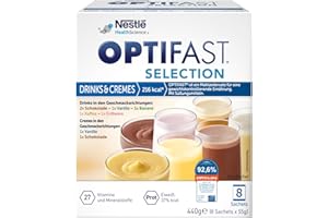 ‎OPTIFAST OPTIFAST® KONZEPT Probierpaket mit Diät Shakes und Cremes zum Abnehmen | eiweißreicher Mahlzeitersatz mit wichtigen Vitaminen und Mineralstoffen | schnell zubereitet und lecker im Geschmack |8 x 55g