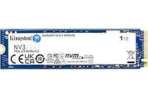 Kingston NV3 NVMe PCIe 4.0 SSD Interne 1To M.2 2280-SNV3S/1000G