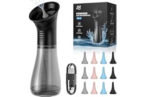 Pulizia Orecchie 2000mAh, JDZ Pulisci Orecchie con Doppio Serbatoio, Pulitore Orecchie con 12 Testine di Ricambio, Impermeabile Pulire Orecchie, Aspiratore Cerume Orecchie con 3 Modalità