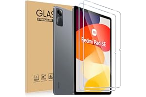 ELYCO Pellicola Protettiva Compatibile con Xiaomi Redmi Pad SE 11 Pollici, 2 Pezzi Vetro Temperato, 9H Durezza Anti Graffio, Anti-Olio/Anti-Impronta Niente Bolle Schermo Pellicola