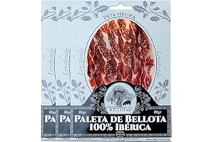 7 BELLOTAS Prosciutto (Spalla) 100% Iberico Bellota | Paleta di Pata Negra JAMON Spagnolo | 26 Mesi di stagionatura Guijuelo (Affettata 3X80G)