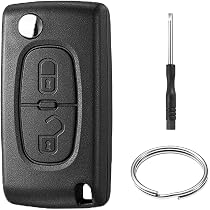 Guscio Chiave Auto CE0536 A 3 Tasti – Compatibile Con Peugeot Partner, Expert, Citroën Berlingo, Jumpy, Fiat Scudo, Toyota ProAce (senza Elettronica)