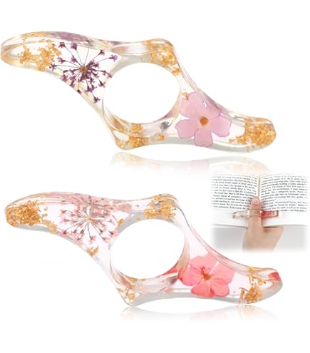 Paginahouder 23 mm boek zijhouder duim handgemaakte bladwijzer van walnoot hout leesaccessoires geschenken voor boekenliefhebbers, lezeratten en leraren