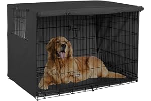 Explore Land - Funda de Jaula para Perro Duradera - Funda de poliéster Universal para Jaula metálica de 61 a 121,9 cm (61 cm, Paquete de 1), Funda Negra