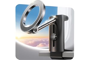 Coolpow Soporte Movil para Avión con 360° Rotación Angulo Ajustable, Suporte Telemovel【Imanes Potentes】con iPhone 16 Pro MAX 15 14 13 12 Pro MAX Plus MagSafe Accesorios