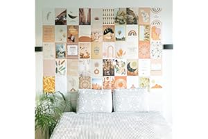‎FLAMINGUEO Flamingueo Fotowand - 50 Bilder Set, Wandbild, Wand Dekoration, Schlafzimmer Deko, Poster Set, Aesthetic, Wanddeko, Wandsticker, Deko Teenager Mädchen Zimmer, Room Decor, Aesthetic Deko (Boho)