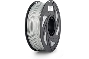 S SIENOC Filament ABS pour imprimante 3D Imprimante 3D ABS Filament 1,75mm 3D Imprimante Filament Argent 1KG (ABS Argent)
