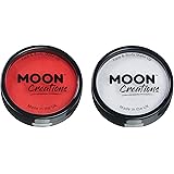 Moon Creations Trucco professionale per viso e corpo | Tortiere professionali con vernice colorata per truccabimbi | Pittura 