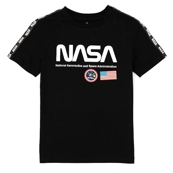 NASA Grenouillère Garçon Pyjama Tout-en-Un Bleu Blanc Logo Spatial - Astronaute Enfant