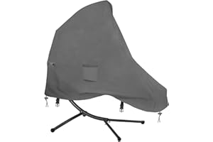 AXPQHL Funda Protectora para Tumbona Colgante, Tela Oxford Gris 600D para Exteriores Funda de sillón Colgante para Silla de jardín Resistente al Agua, a Prueba de Viento, Anti-UV(200 * 120 * 200cm)