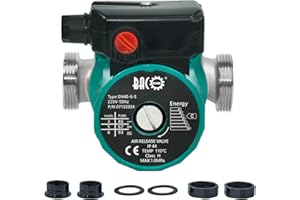 BACOENG Circulateur Chauffage Acier Inoxydable Circulateur Chaudiere 25/60-130 220V/50Hz