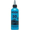 Moon Glow - Neon UV 3D Fabric Paint - 125ml - Intense Blue - Textile paint for clothes, t-shirts, bags, shoes & canvas