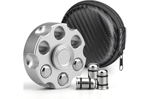 DILABNDA Metall Fidget Spinner Spielzeug für Erwachsene Kinder, Cool Sliver Legierung Hand Finger Spinner, Sensorische Fidget Cube Schreibtisch Spielzeug für Anti Angst Party Gefälligkeiten Geschenk