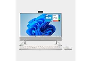 ‎DELL Dell 24 All-in-One Desktop EC24250 23,8" FHD IPS Display, Intel Core i5-1334U, Intel Iris Xe Grafik, 16GB DDR5 RAM, 512GB SSD, Windows 11 Home, Kabellose Pro Tastatur QWERTZ & Maus, Silber