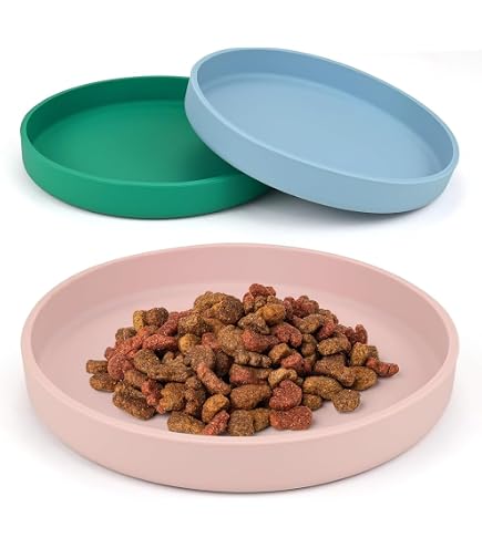Ciotola Per Cibo Per Gatti Poco Profonda Larga 5.5 Pollici Piccolo Piatto Piatto - 9