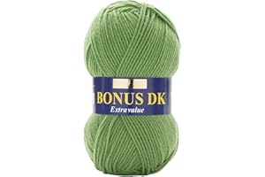 SIRDAR Hayfield - Lana de Tejido Doble Bonus DK (100 g), Hilo, Grass, 19 x 9 x 9 cm