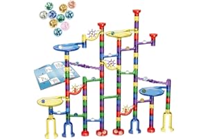 BEN & BEL Super Ensemble de Circuit de Billes Lumineuses - avec Billes Phosphorescentes, Conception Anti-Basculement, Construction STEM pour Enfants Curieux et Jeunes Constructeurs de 4 à 12 Ans