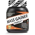 PowerLift Muscle Mass Gainer Protein Powder (1kg Vanilla) High Protein Gainer For Muscles Gain | With Digezyme Blend, added Multivitamins & Minerals