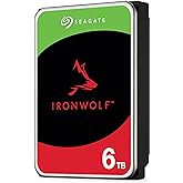 Seagate IronWolf, 6TB, Internal Hard Disk, NAS, CMR 3.5 Inch, SATA 6 Gb/s, 7200 RPM, 256 MB Cache, RAID Networked Storage
