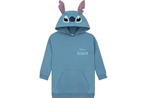 Disney Bluza Z Kapturem Lilo I Stitch, Długa Bluza Dziecięca, Sweter Stitch Z Uszami 3D, Bawełniana Odzież Dla Dziewczynek