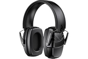 Link Dream Cascos Antiruido para Niños, Cascos Insonorizacion para Estudiar, Proteccion Auditiva Cascos Insonorizados 35dB SNR Aislante de Ruido para el Estudiar, Tiro Deportivo, Negro