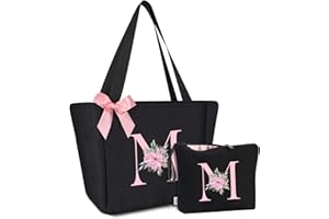 Vavabox Handtasche Damen A-Z Reißverschluss Schultertasche, Geschenke für Damen,Bräute und Brautjungfern,Arbeit,Reisen,Einkaufen,Schule