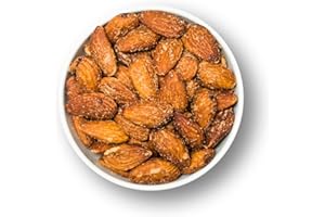 ‎1001 FRUCHT 1001 Frucht Salted Almonds Roasted with Skin, 250 g, Whole Almonds with Bowl, Nibbling Fun, Almond Kernels Roasted Salted, Healthy Snacking, Roasted Salt Almonds, Snack for Wine Almonds Spain
