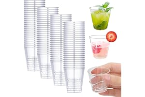 BOOAEE 50 Bicchieri Colorati da Shot Liquore, Bicchieri Grappa Bicchieri da Grappa In Plastica, Riutilizzabili Bicchierini Liquore, 50 Ml, Vasos De Chupito per Degustazioni, Feste, Matrimoni, Compleanni
