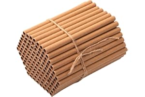 SUPER IDEE Super Idea Pack of 200 Paper Tubes Filling for Insect Hotel Insect House Wild Bees Nesting Aid Wild Bee Hotel Wild Bee House