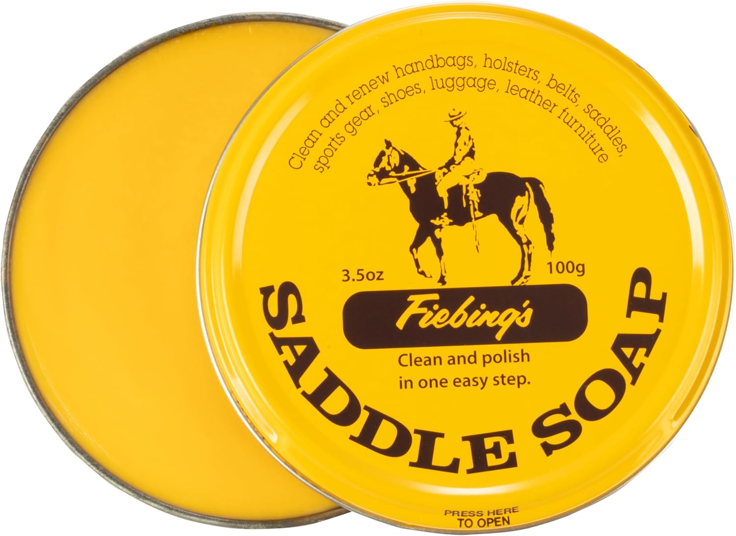 Fiebing's Saddle Soap, 3.5 oz, Yellow