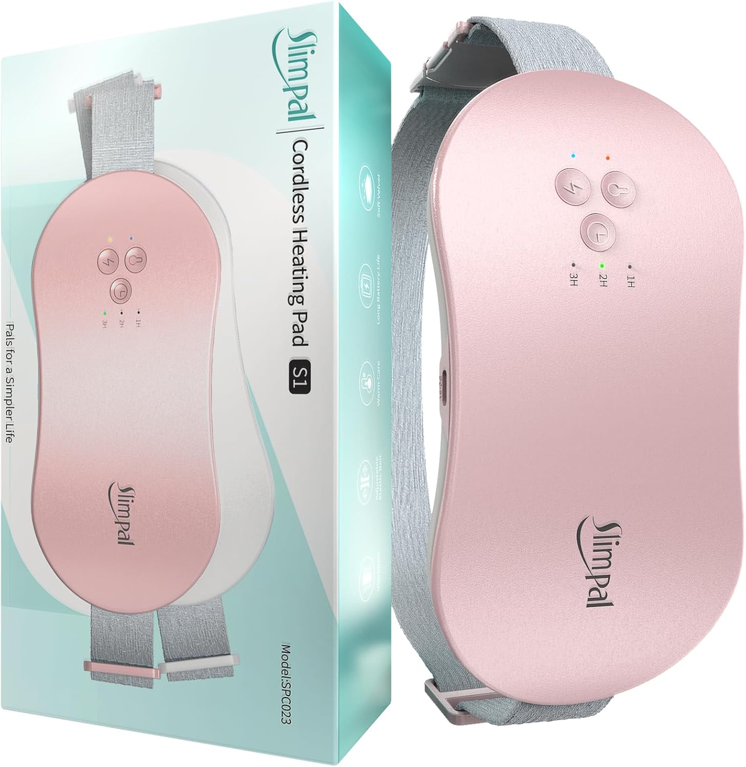 Slimpal Almohadilla térmica, rosa