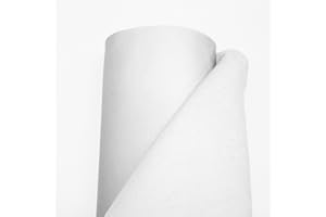 econuk - Polipiel para Tapizar Ideal para Manualidades y Bricolage Textura de Cuero (100 cm x 50 cm, Blanco)