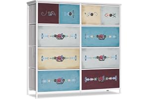 LYNCOHOME Chest of Drawer Bedroom, Furniture Draws, Fabric Dresser with Deep and Large Drawer, for Bedroom Living room, Nursery, Closet