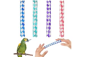 LLGSDLL 4 Pezzi Chinese Finger Traps di Legno, Trappole Cinesi per Dita, Classiche Trappole per Dita in Bambù, Cattura delle Dita Colori Assortiti per Feste di Compleanno, Bomboniere e Sacchetti