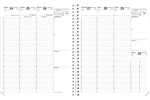 EXACLAIR Kalendereinlage Eurequart 2024- Einlage Terminkalender - Schreibtischformate