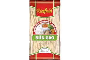 ‎RICEFIELD Ricefield Reisnudeln, Vermicelli, 1.2 mm, Bun Gao (1 x 400 g)