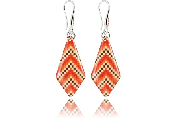 Simple Longue Géométrique Boucles d'Oreilles Pendantes Motif Zèbre Bijoux pour Femme