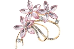 CAPASTEC Blombandsbrosch, vintage elegant unik brosch, modern strasbrosch, nålmärke, accessoarer smycken gåvor, strassknapp