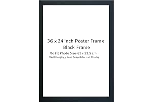 DECORO 36x24Inch Black Photo Frames, 61x91cm, Black