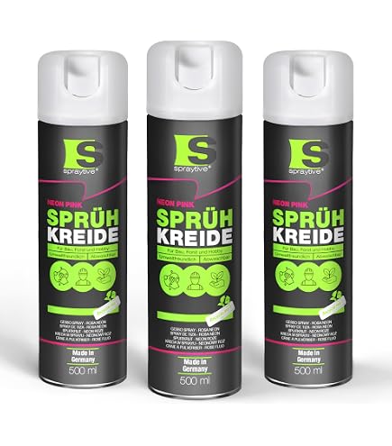 Dönges Kreidespray Zur Bodenmarkierung – 6x400 Ml Gelb, Für Asphalt, Beton, Rasen – Umweltfreundlich