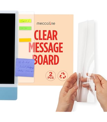 Monitor Holder PATIKIL Monitor Memo Board - Transparent Black Sticky ...