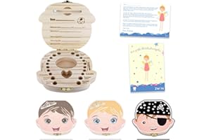 ‎ZWEN ZWEN Milk Tooth Box 3.0 (Princess & Pirate Colour) + Sweet Tooth Fairy Letter with Free E-Book I Milk Tooth Box for Girls and Boys